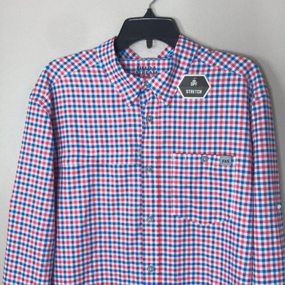 Field & stream deep runner stretch button down long sleeve shirt size large - Picture 3 of 12